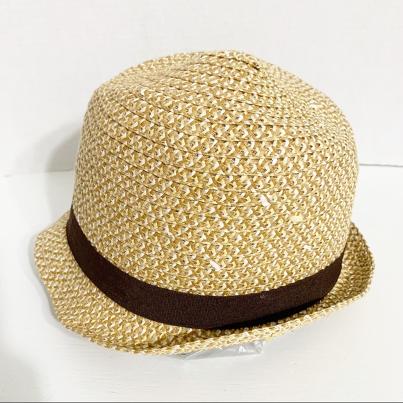 Cappelli Straw Brimmed Hat with Grosgrain Ribbon Band Accent and Inner Head Band - Picture 3 of 10